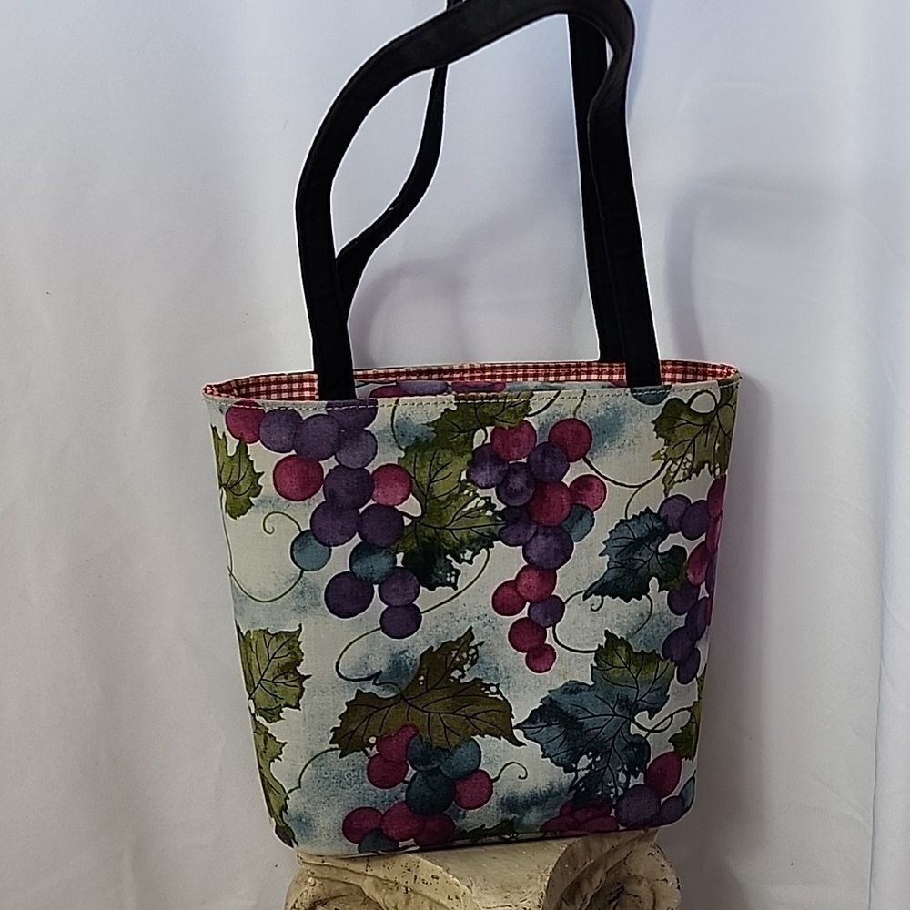 Off To Visit The Winery Shoulder/Clutch Sparkle Grape Bag